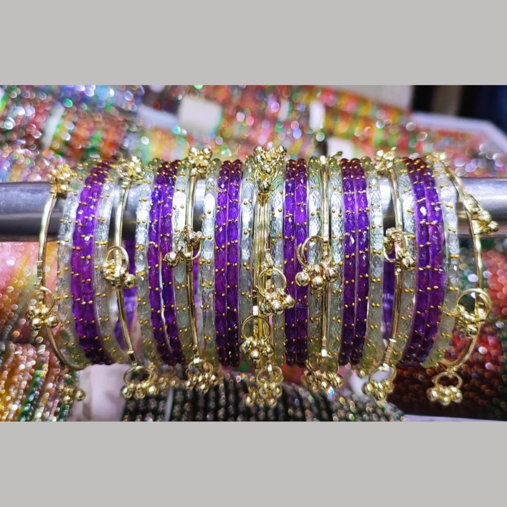 Pooja Bangles Raindrop Glass Traditional Kashmiri Bangles Set
