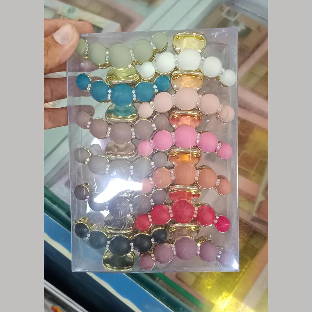Pooja Bangles Elegant Korean Style Hair Clips Collection (Pack of 12)