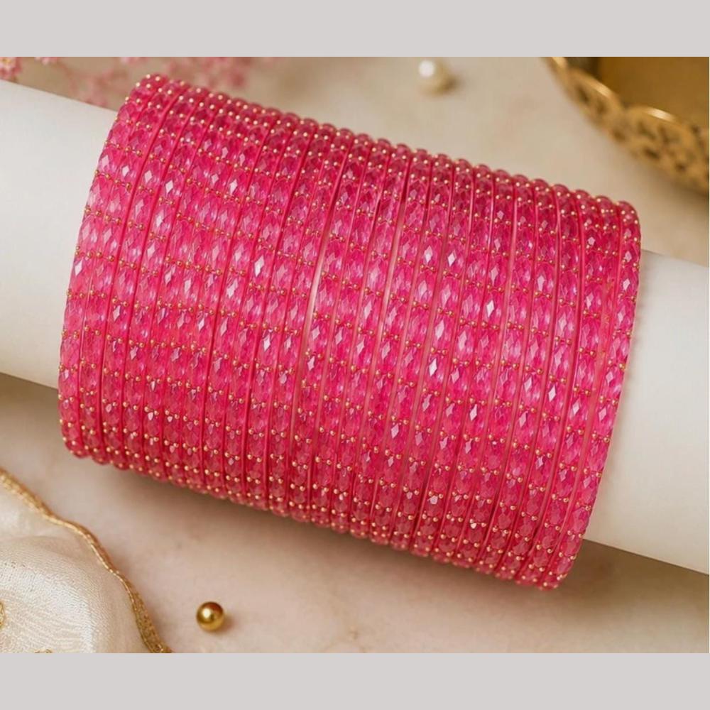 Pooja Bangles Raindrop Glass Fancy Bangles Set