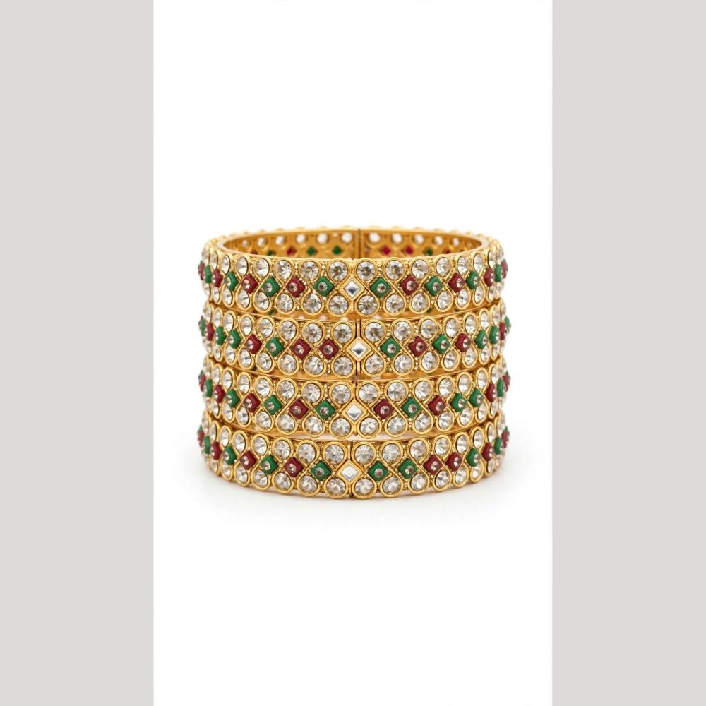 Pooja Bangles Premium Austrian Stone Bangles Set