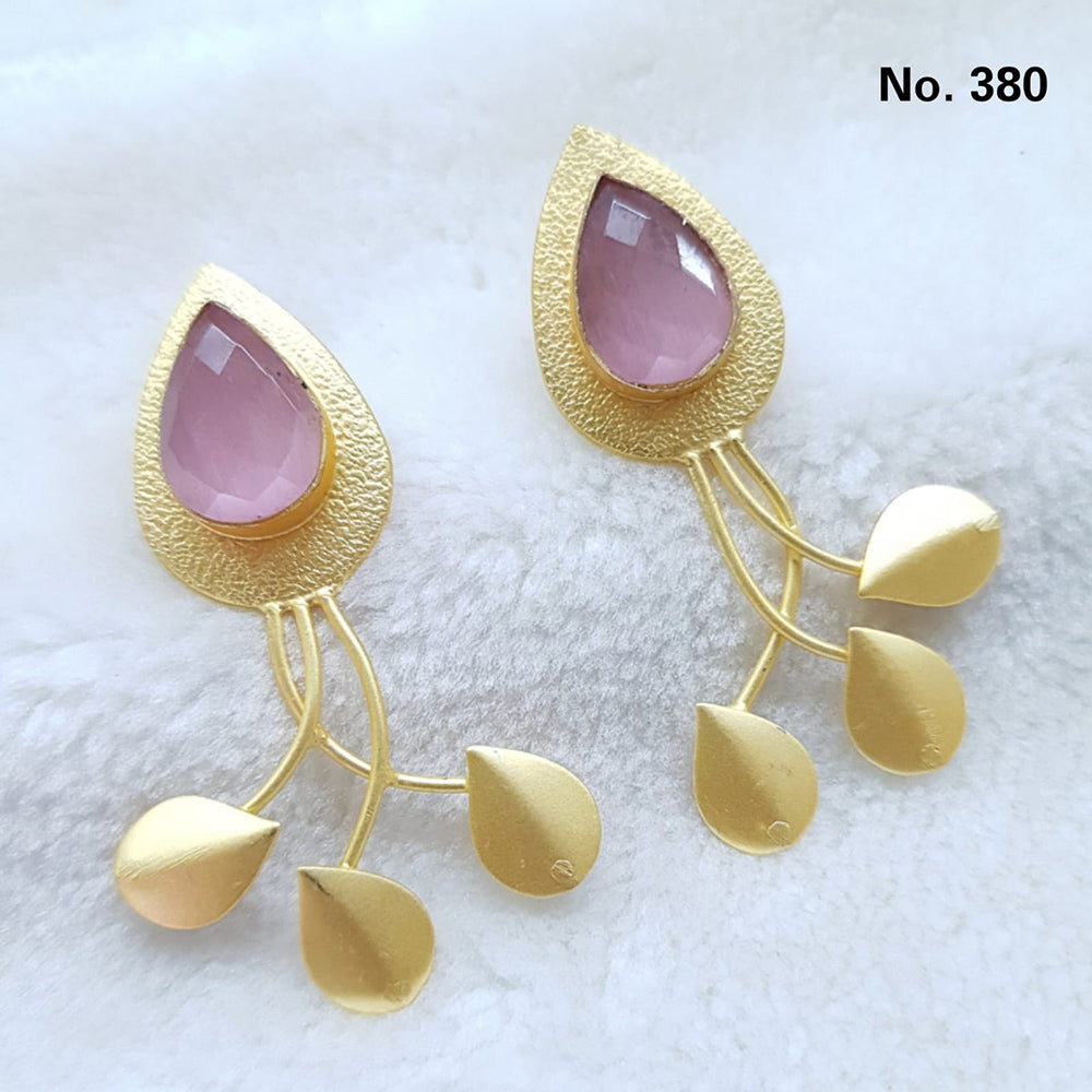 Shubhratnam Jewellers Gold Plated Dangler Earrings