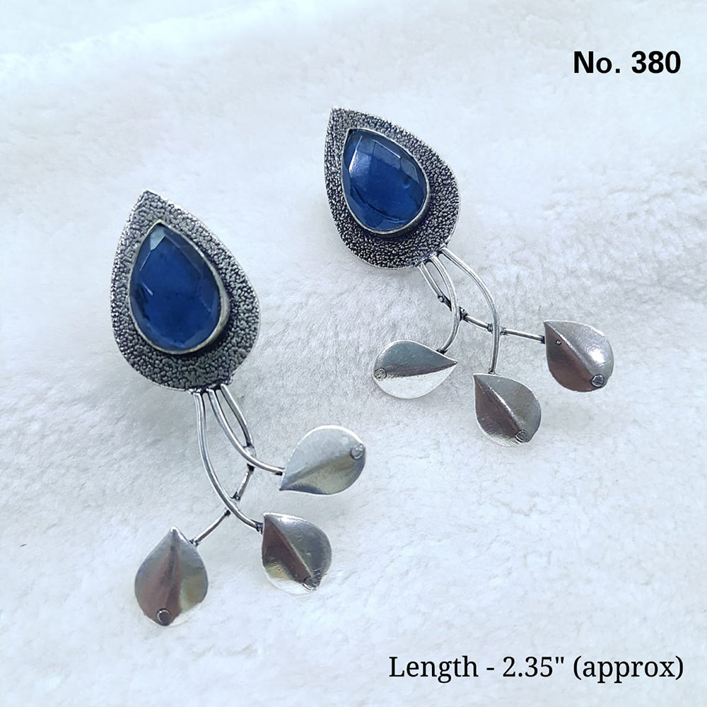 Shubhratnam Jewellers Silver Plated Dangler Earrings