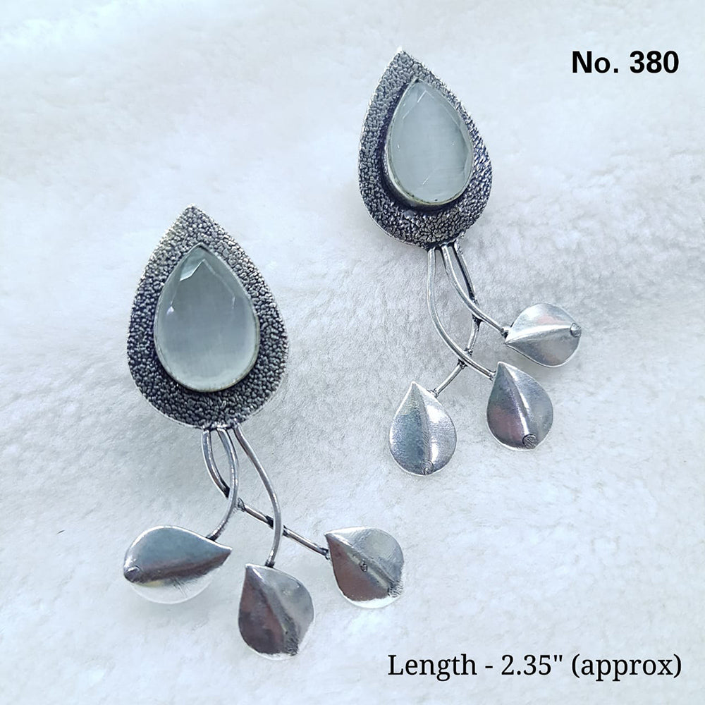 Shubhratnam Jewellers Silver Plated Dangler Earrings