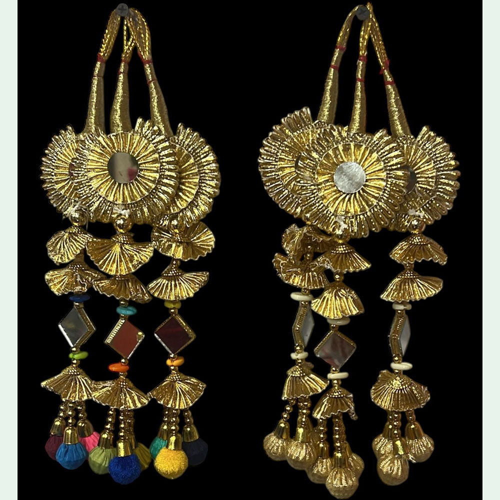 Hira Collections Colorful Hair Paranda with Tassels – Ethnic Indian Hair Jewelry