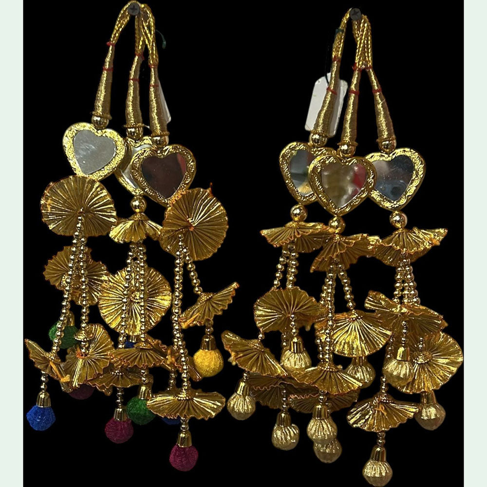 Hira Collections Colorful Hair Paranda with Tassels – Ethnic Indian Hair Jewelry