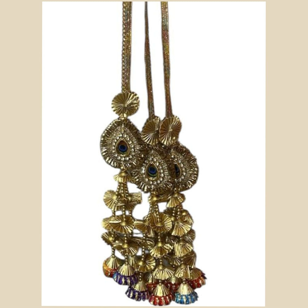 Hira Collections Colorful Hair Paranda with Tassels – Ethnic Indian Hair Jewelry