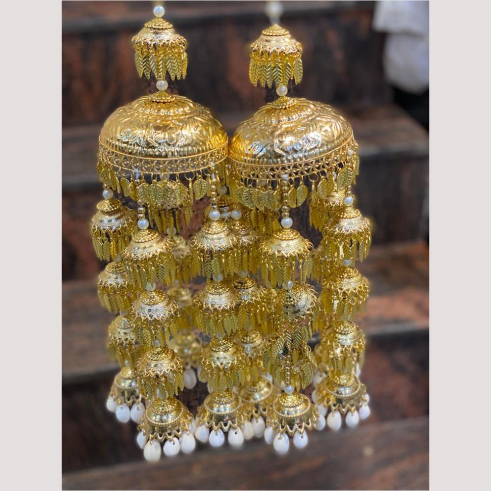 Hira Collections Heavy Look Grand Dulhan Pearl And Shell Kalire
