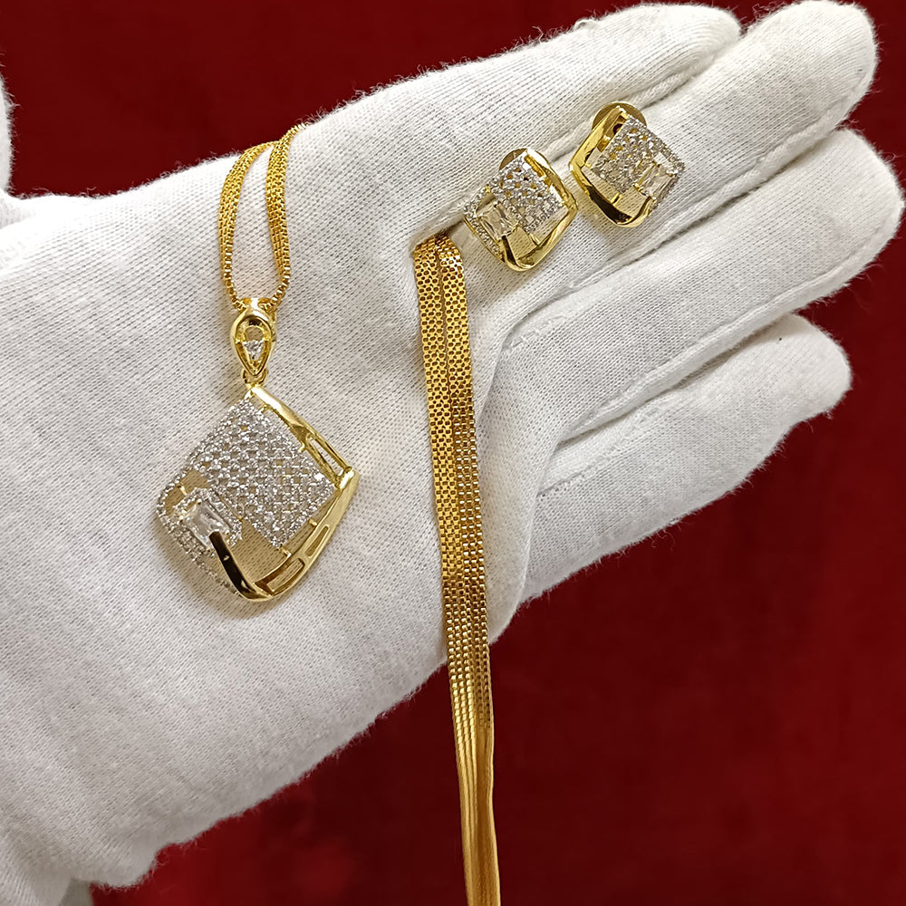 Pari Art Jewellery Forming Chain Pendant Set