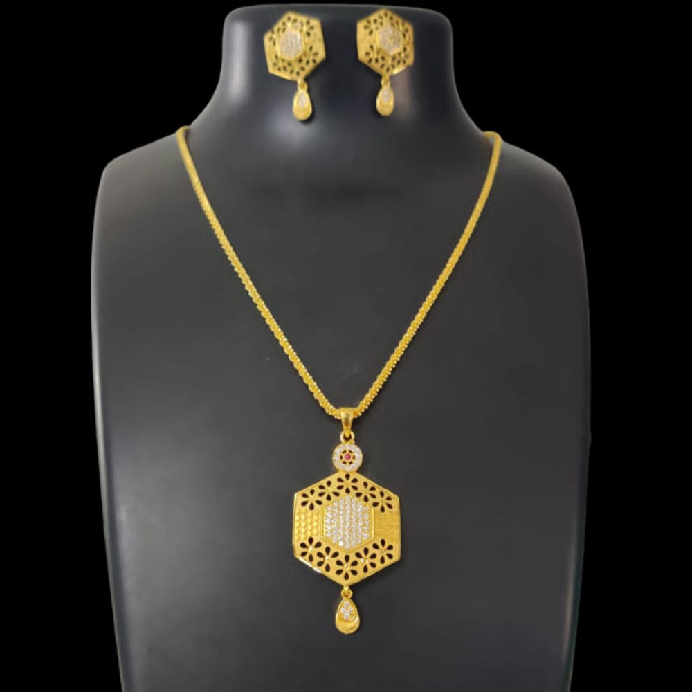 Pari Art Jewellery Forming Chain Pendant Set