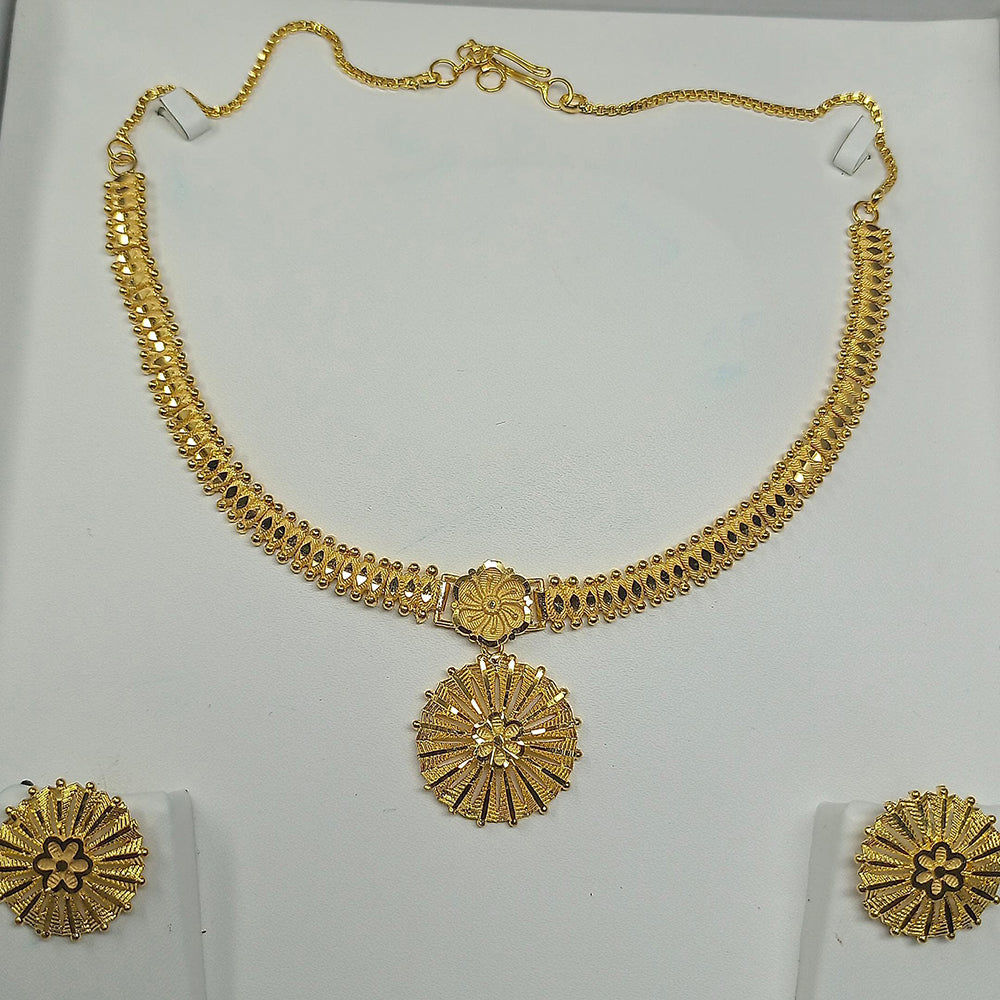 Pari Art Jewellery Forming Gold Necklace Set