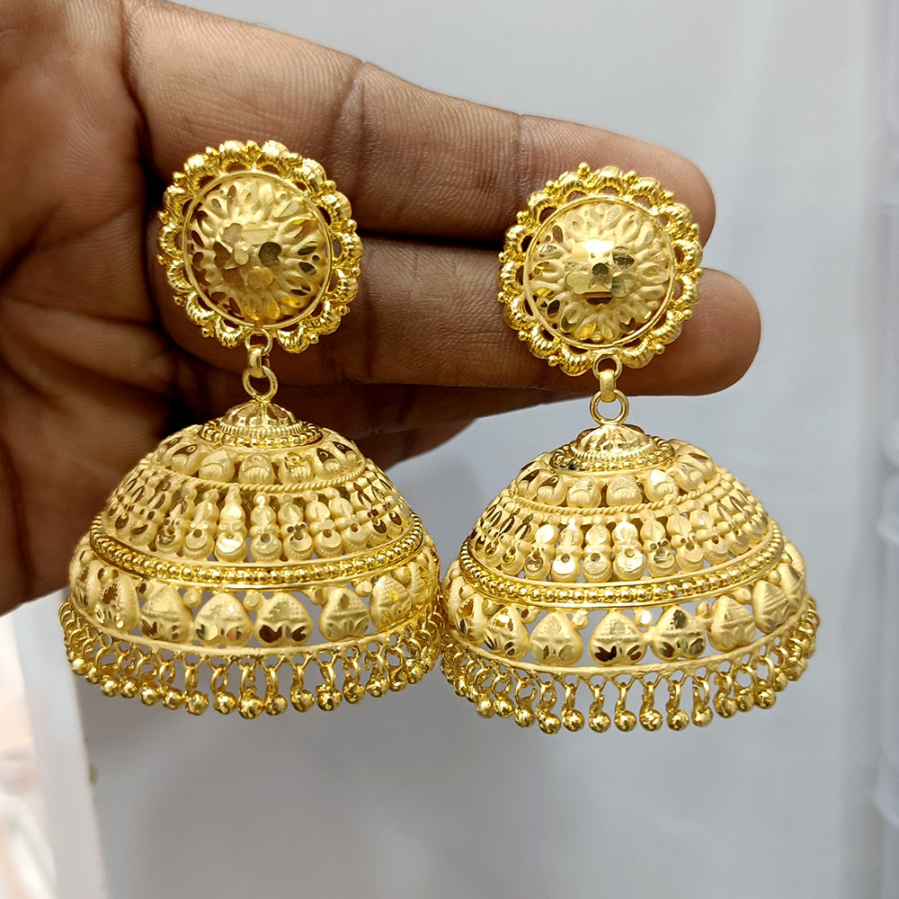 Pari Art Jewellery Gold Forming Jhumki Earrings