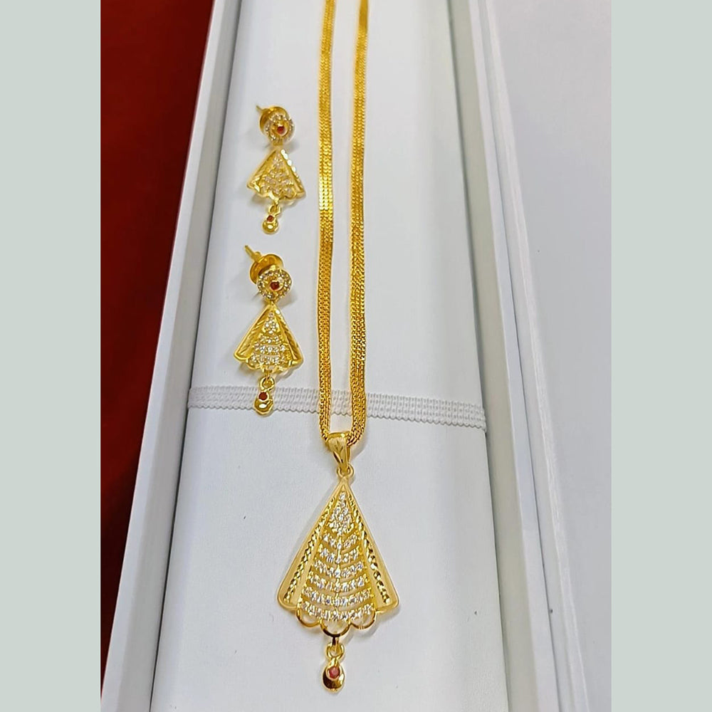 Pari Art Jewellery Forming Chain Pendant Set