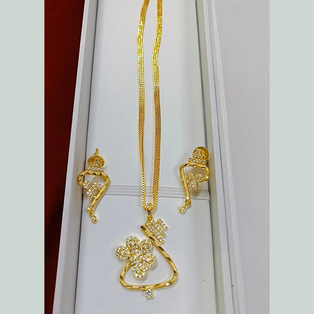 Pari Art Jewellery Forming Chain Pendant Set