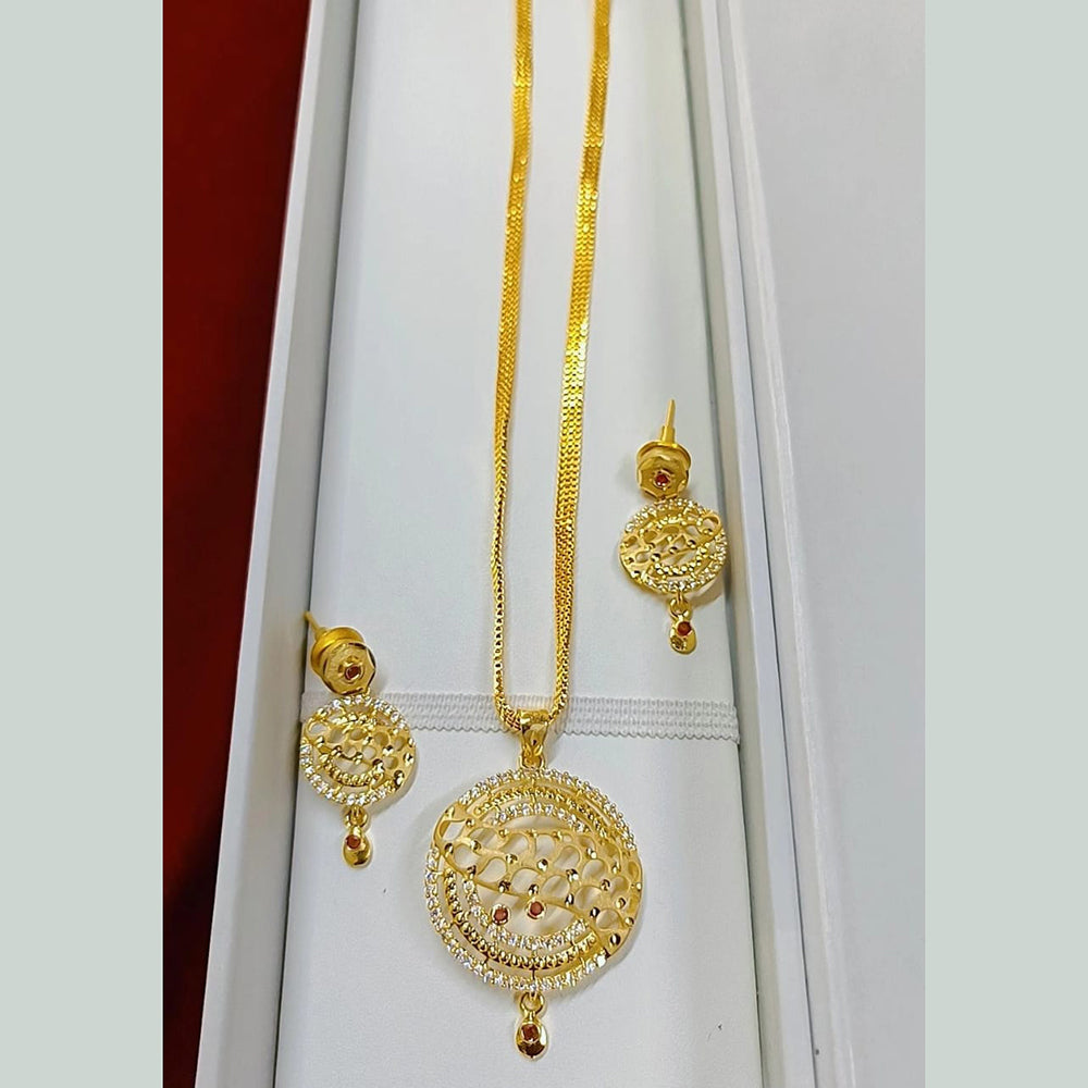 Pari Art Jewellery Forming Chain Pendant Set