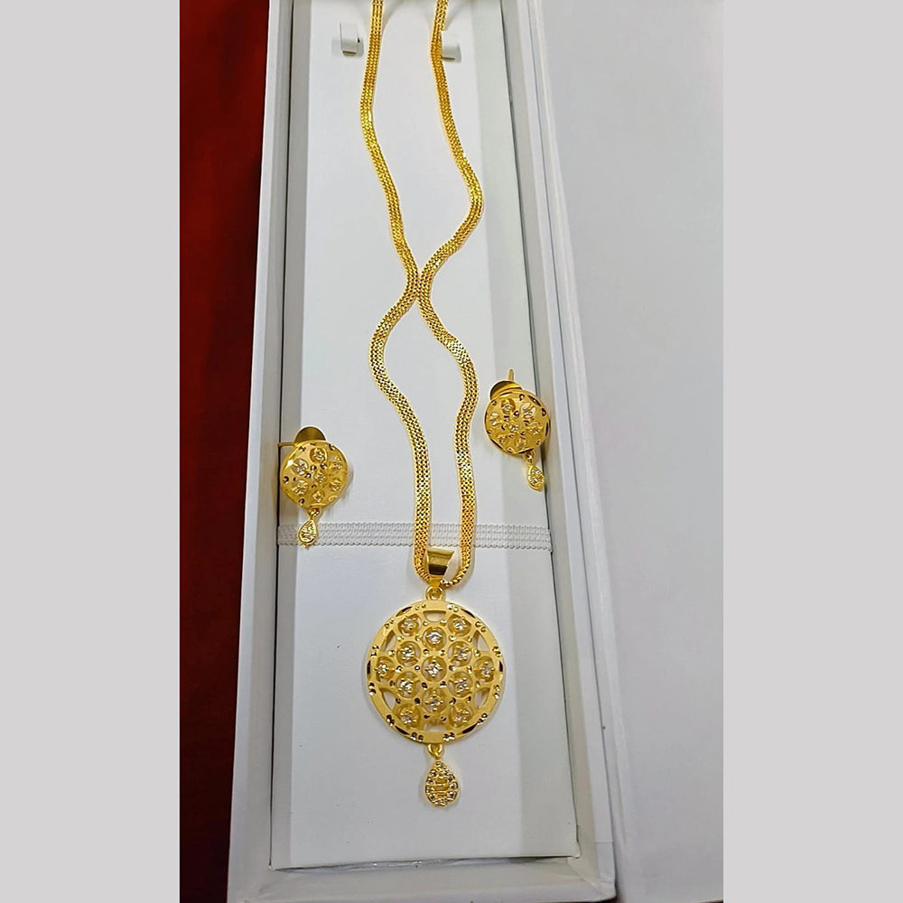 Pari Art Jewellery Forming Chain Pendant Set