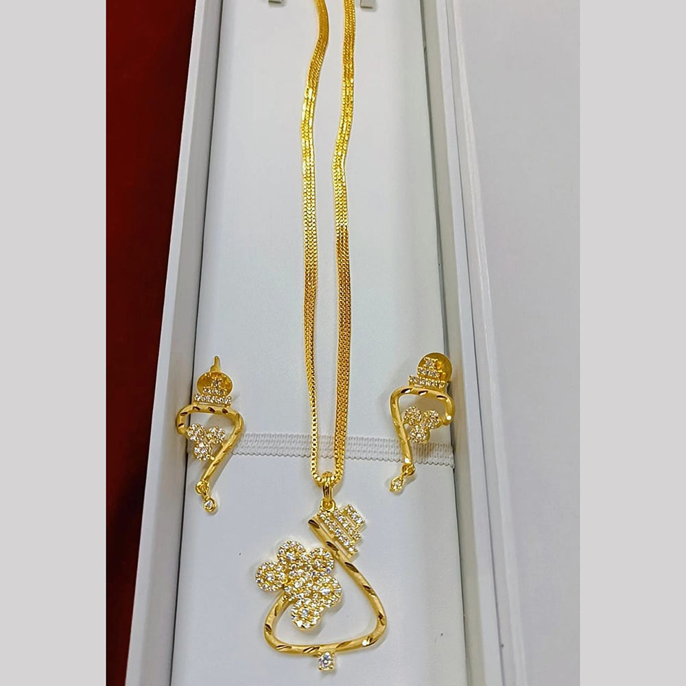 Pari Art Jewellery Forming Chain Pendant Set