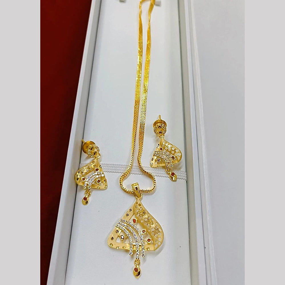 Pari Art Jewellery Forming Chain Pendant Set