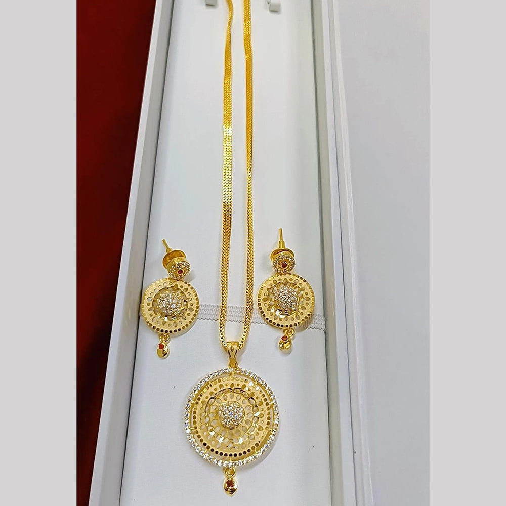 Pari Art Jewellery Forming Chain Pendant Set