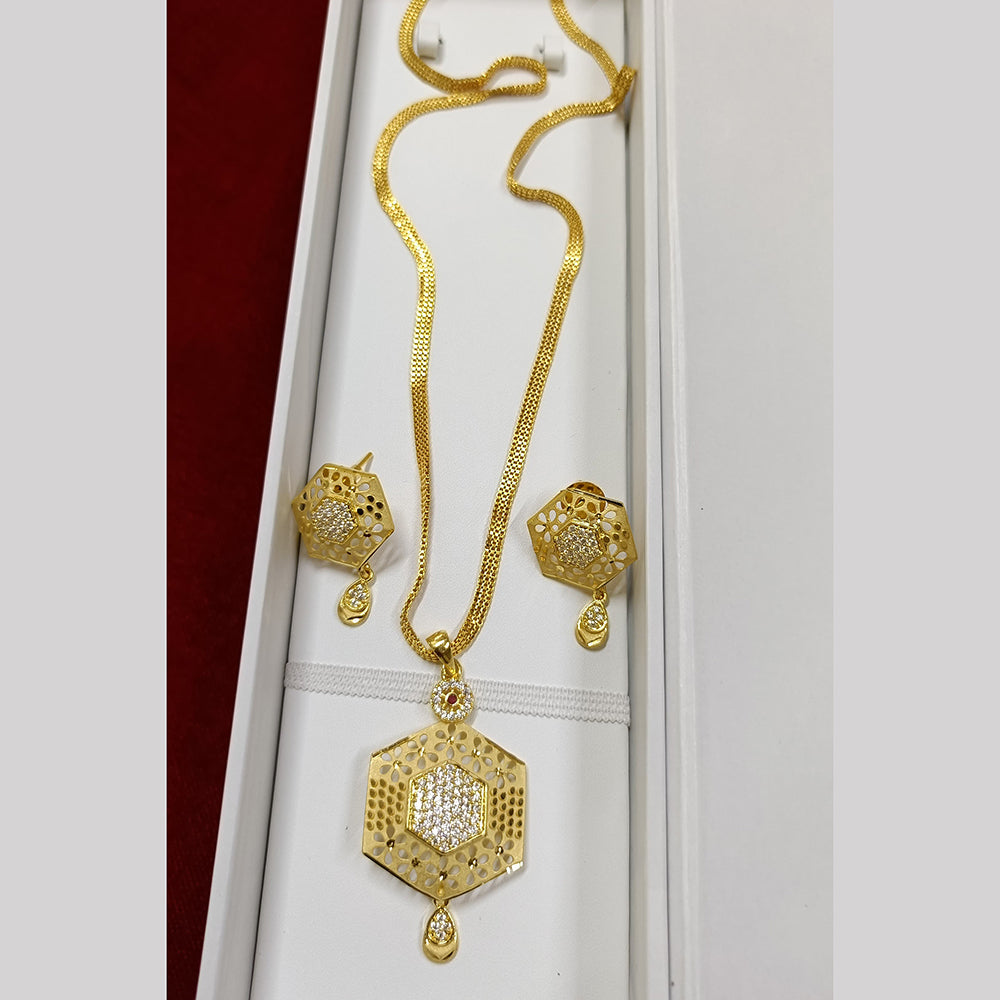 Pari Art Jewellery Forming Chain Pendant Set