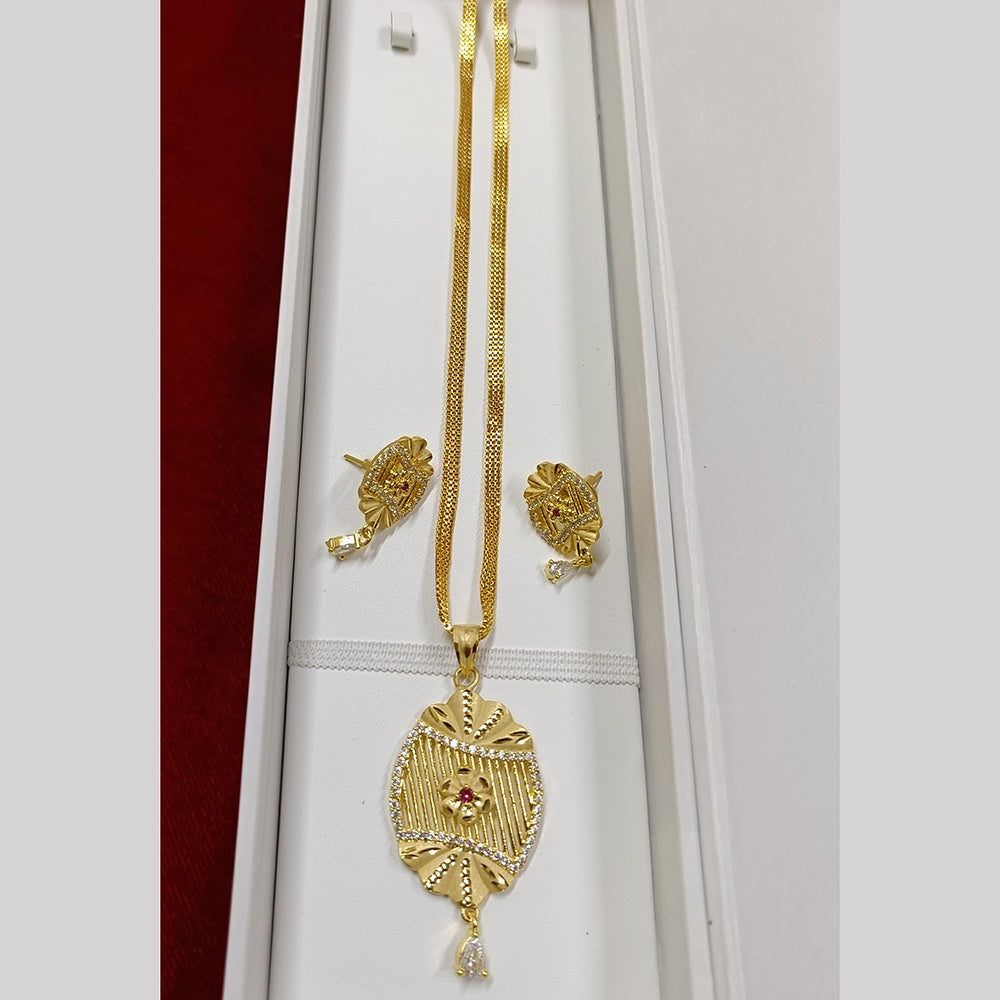 Pari Art Jewellery Forming Chain Pendant Set