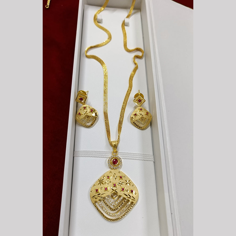 Pari Art Jewellery Forming Chain Pendant Set