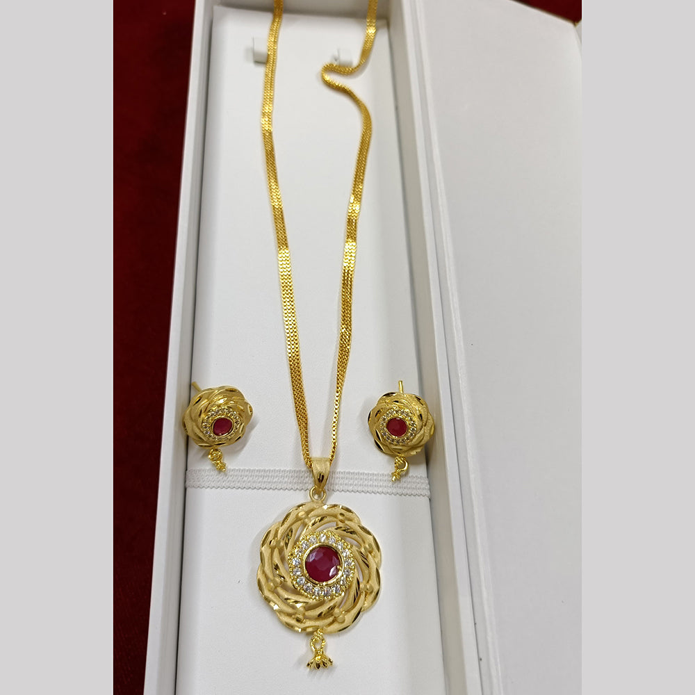 Pari Art Jewellery Forming Chain Pendant Set