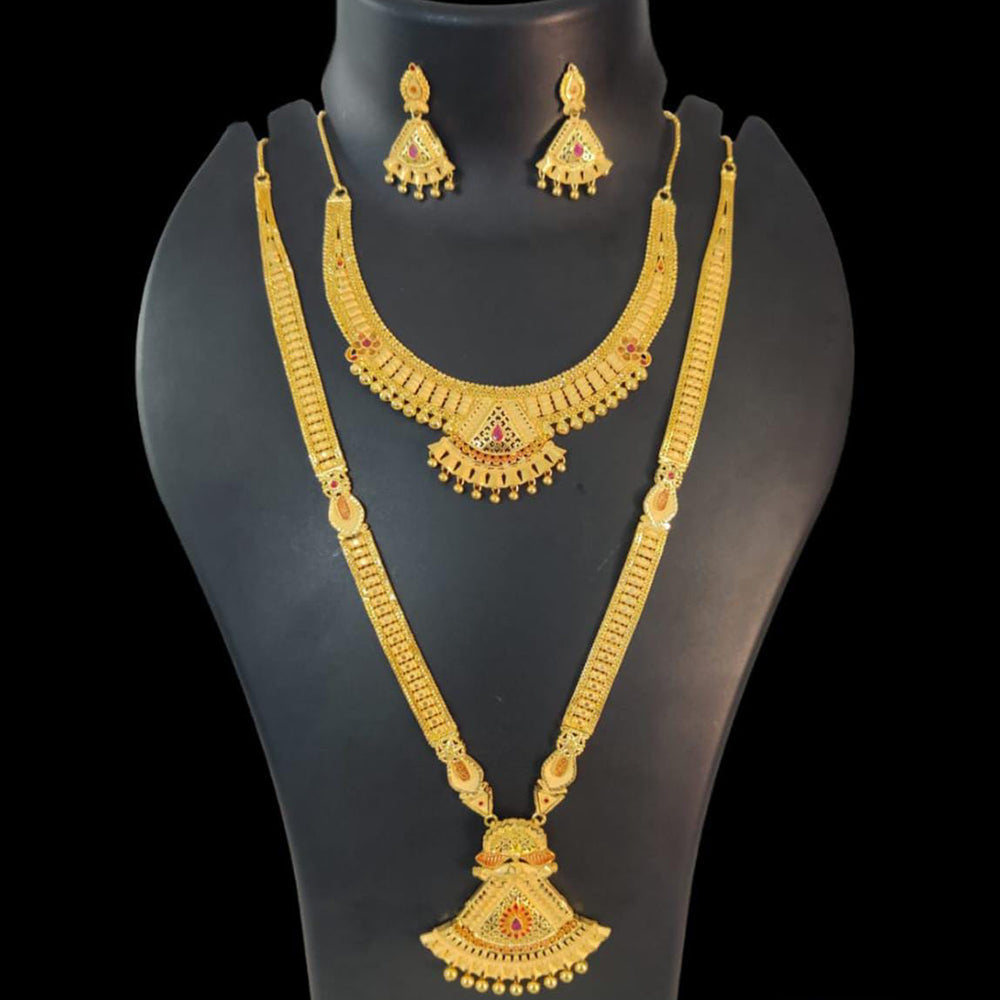 Pari Art Jewellery Forming Double Necklace Set