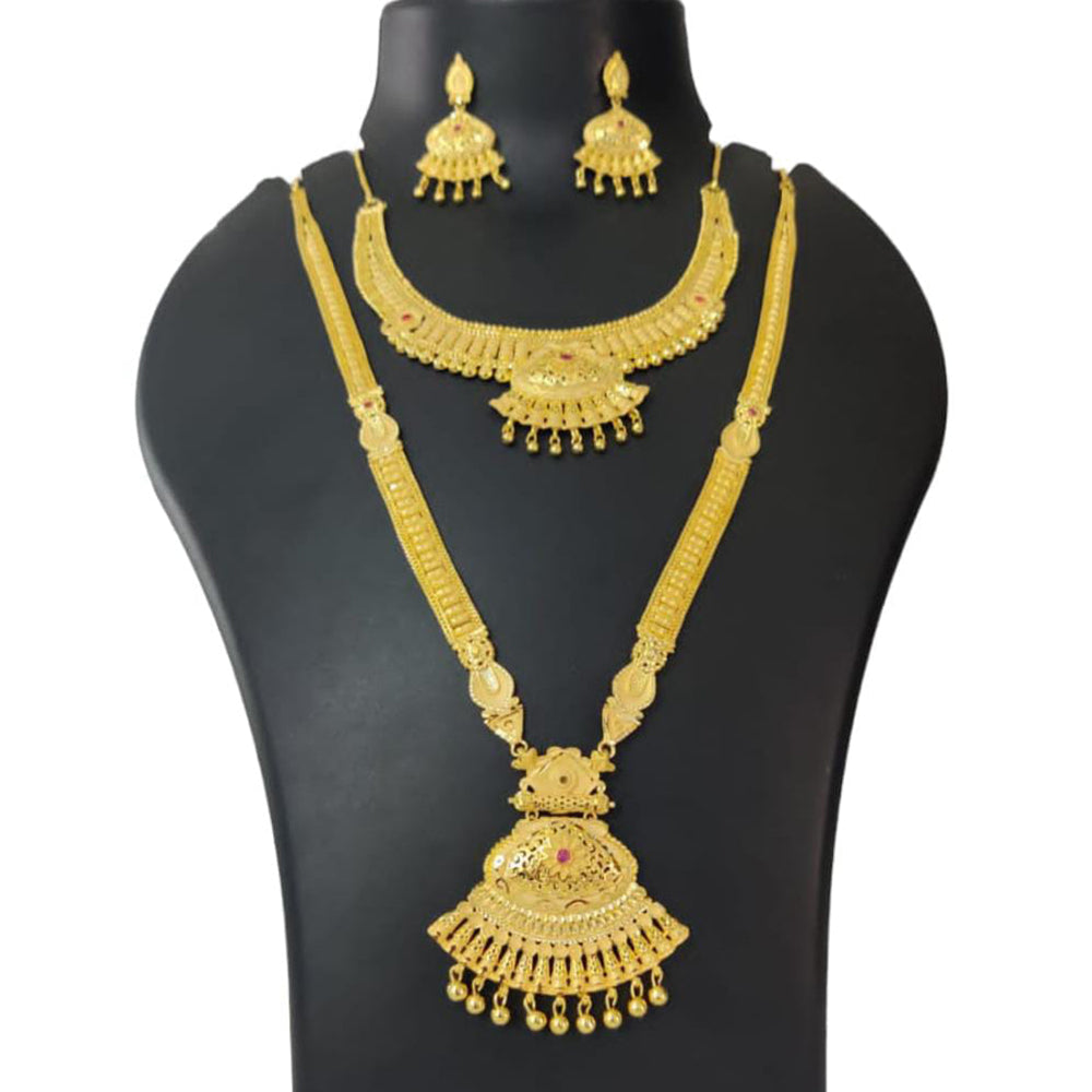 Pari Art Jewellery Forming Double Necklace Set