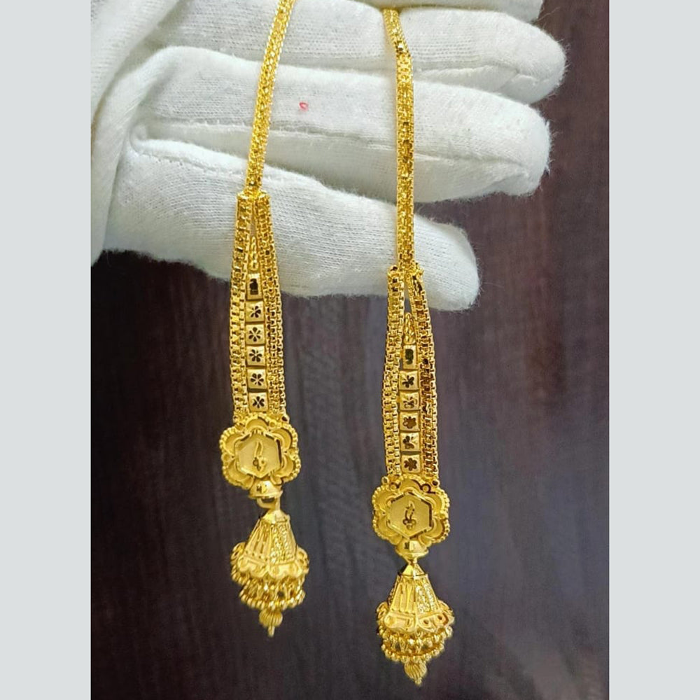 Pari Art Jewellery Gold Forming Jhumki Earrings