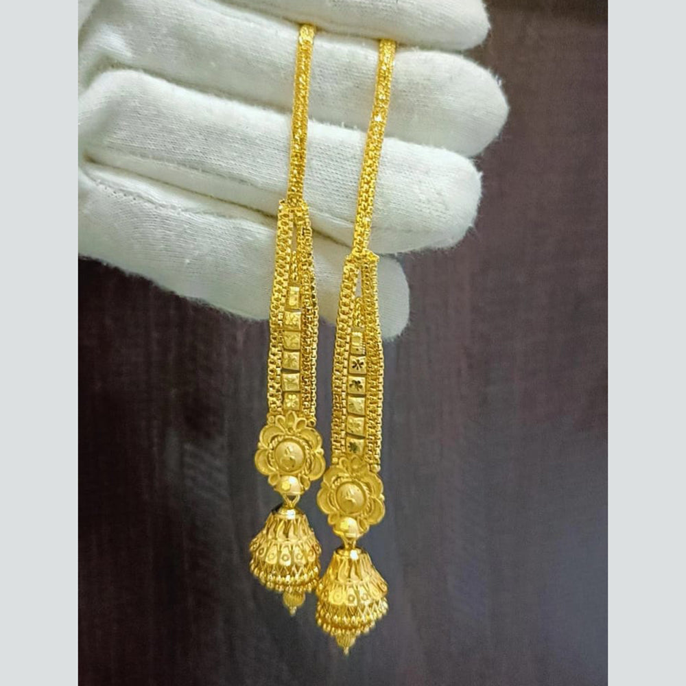 Pari Art Jewellery Gold Forming Jhumki Earrings