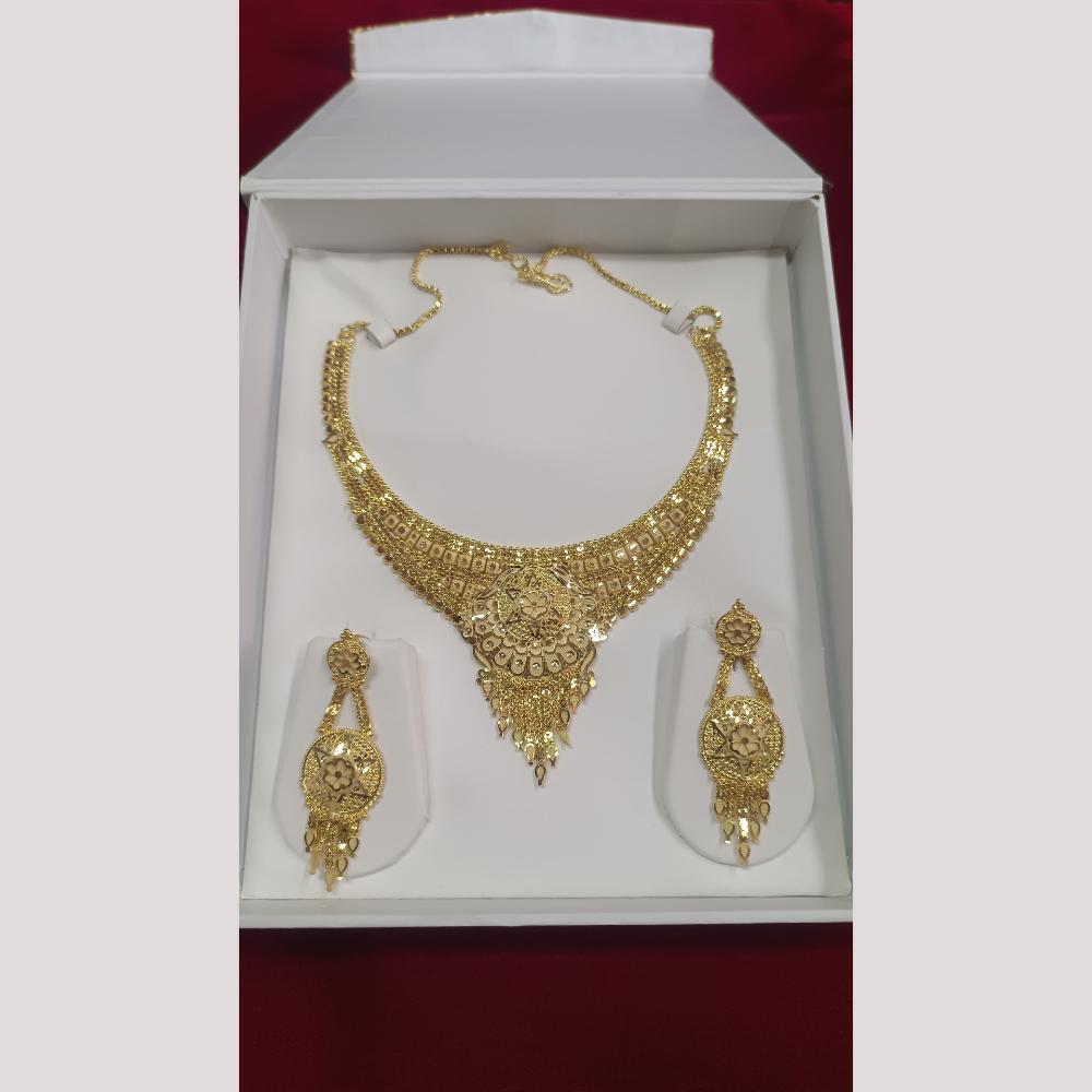 Pari Art Jewellery Forming Gold Necklace Set