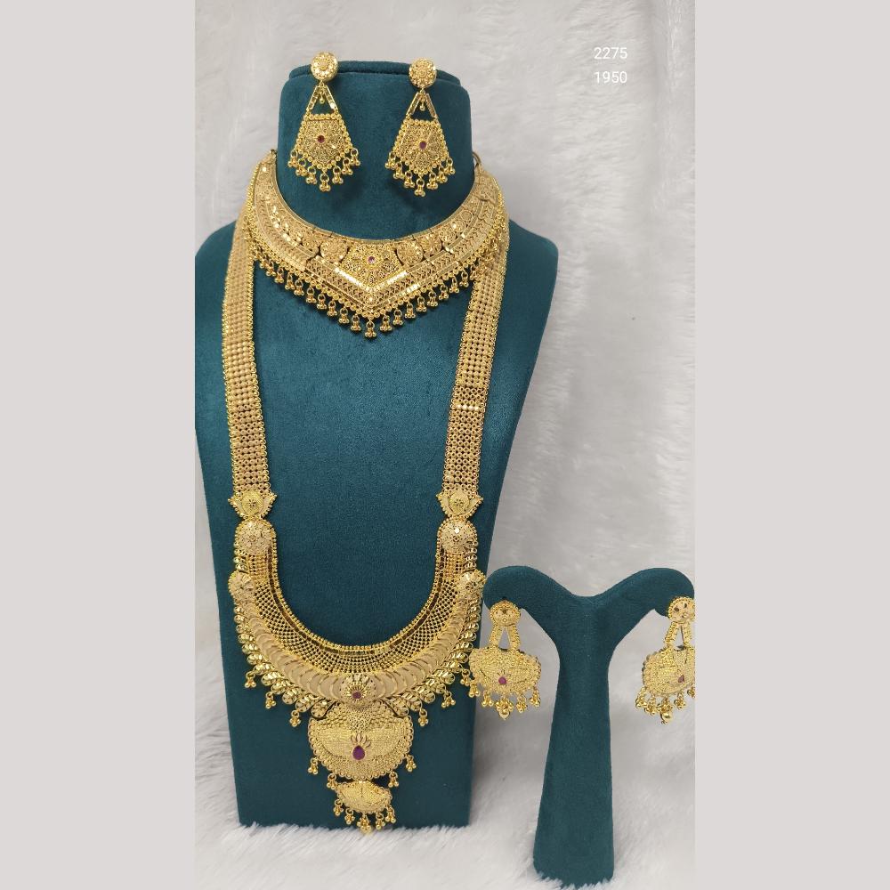 Pari Art Jewellery Forming Gold Necklace Combo
