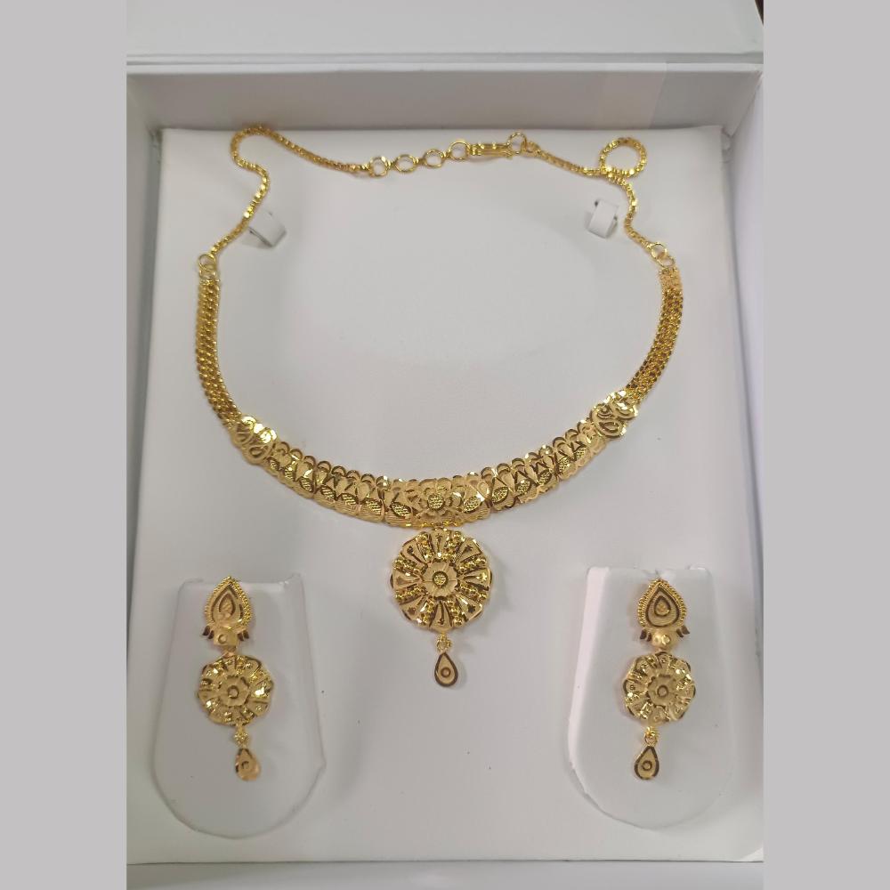 Pari Art Jewellery Forming Gold Necklace Set