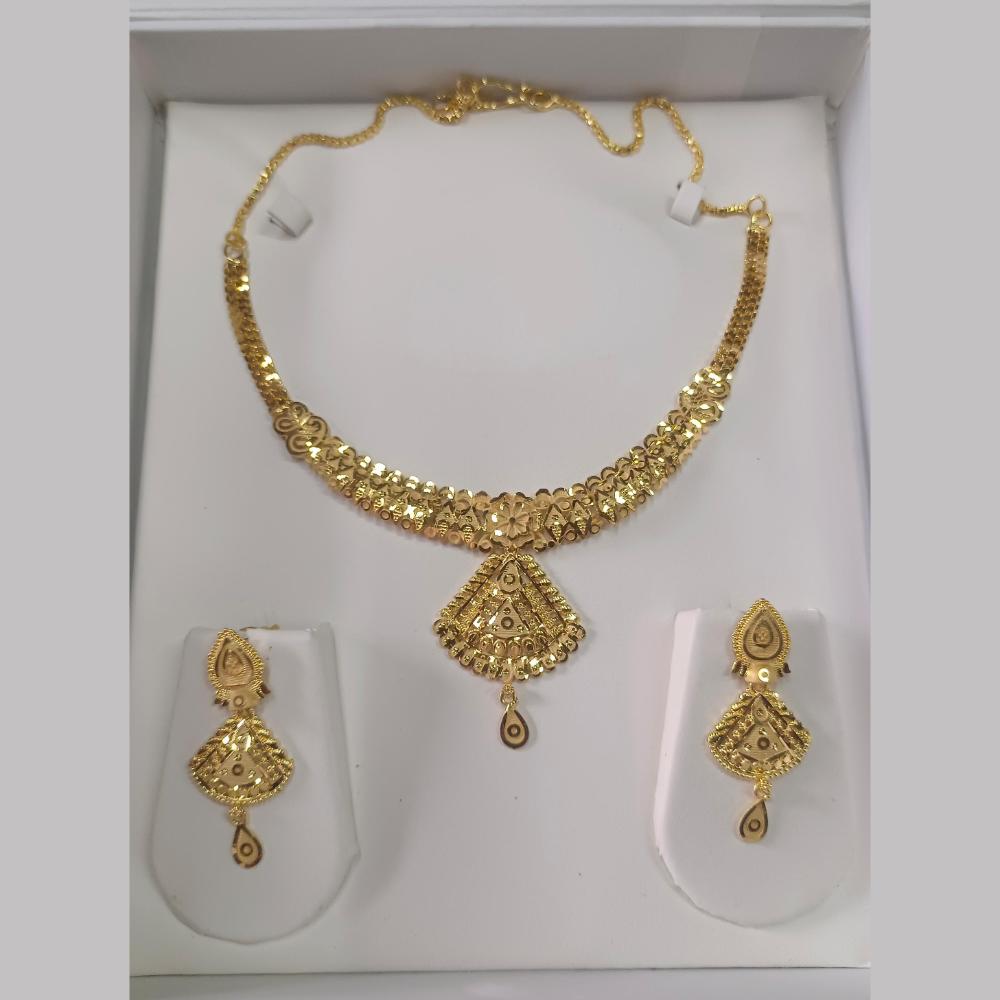 Pari Art Jewellery Forming Gold Necklace Set