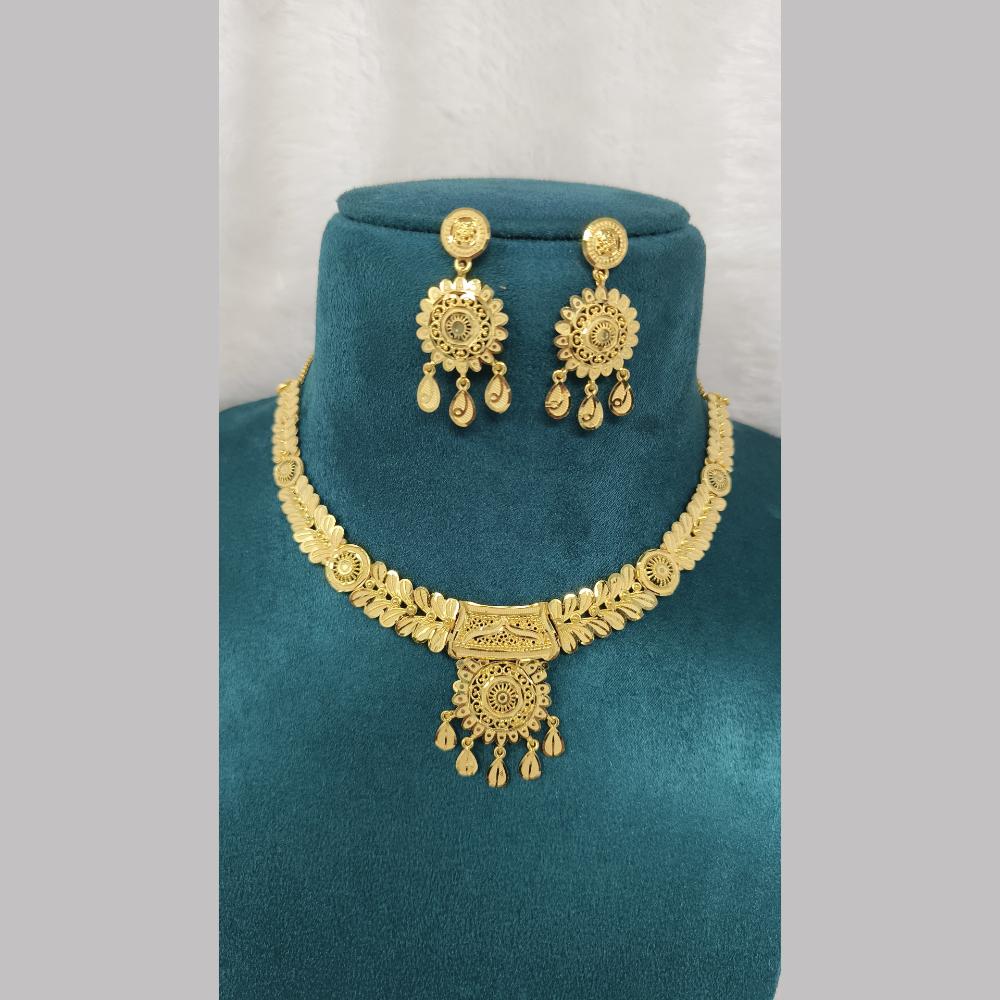 Pari Art Jewellery Forming Gold Necklace Set