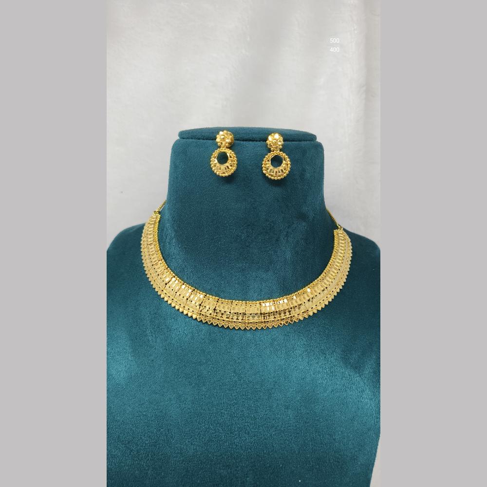 Pari Art Jewellery Forming Gold Necklace Set