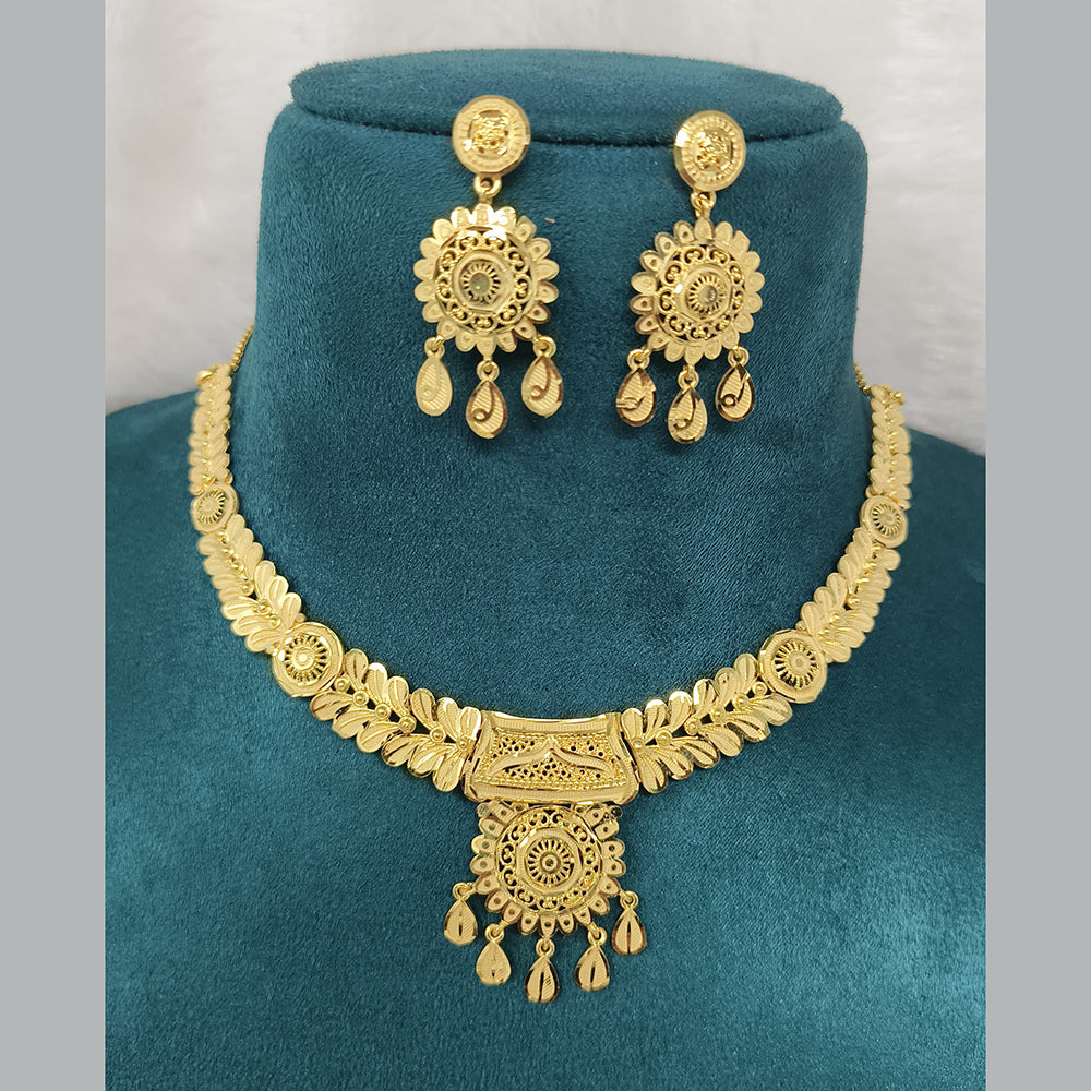 Pari Art Jewellery Designer Gold Plated Necklace Set