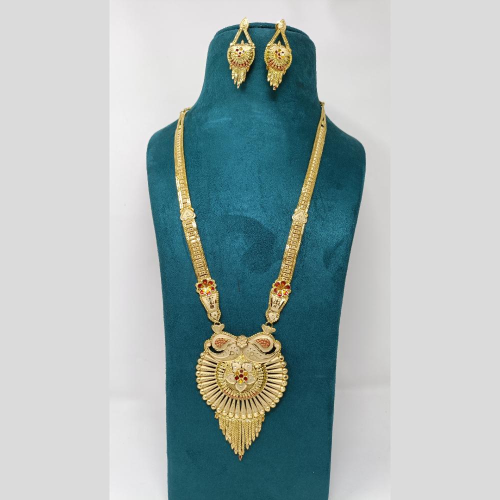 Pari Art Jewellery Designer Gold Plated Necklace Set