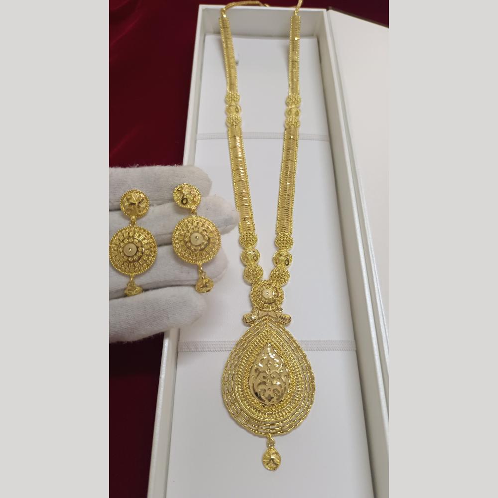 Pari Art Jewellery Designer Gold Plated Long Necklace Set