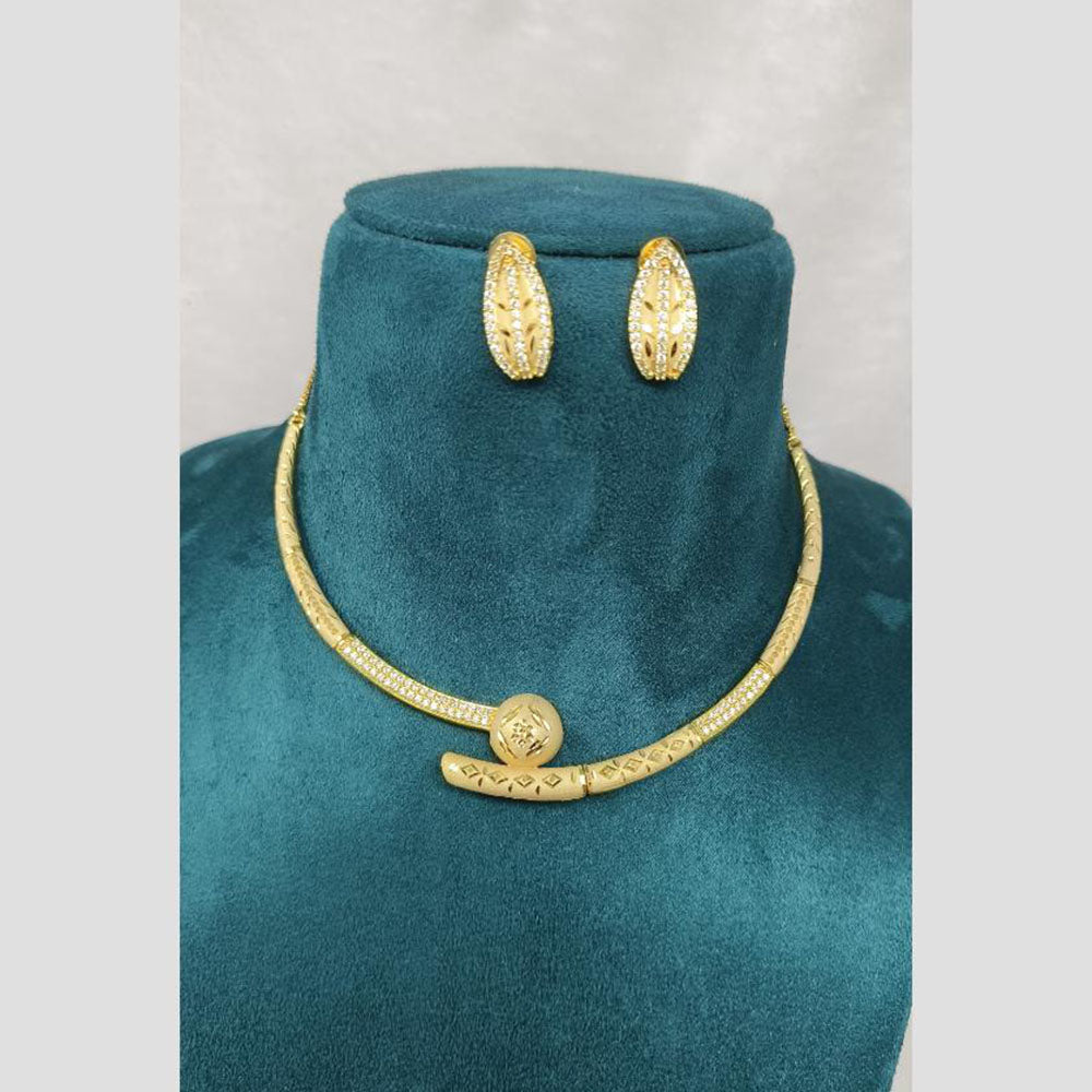 Pari Art Jewellery Designer Gold Plated Necklace Set