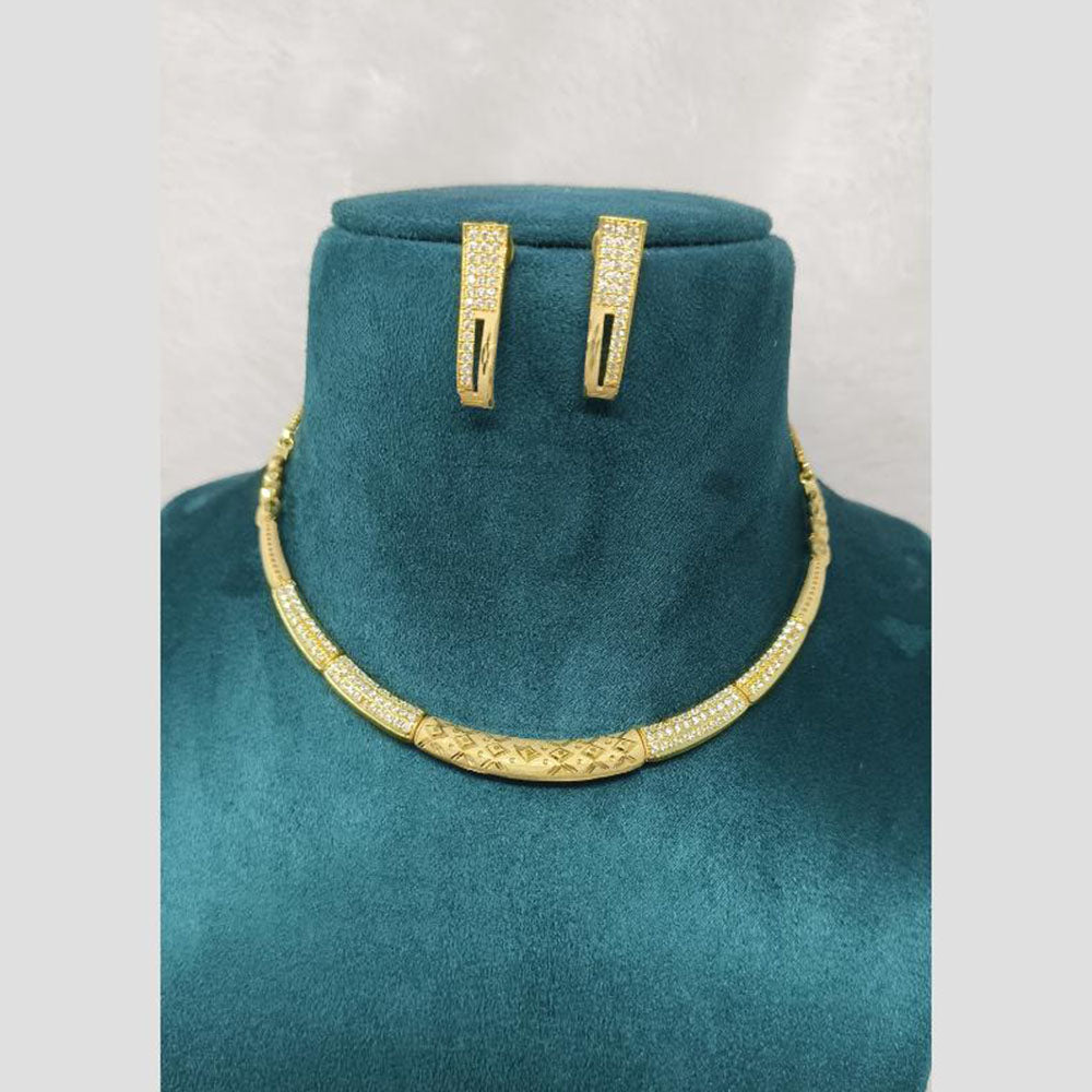 Pari Art Jewellery Designer Gold Plated Necklace Set