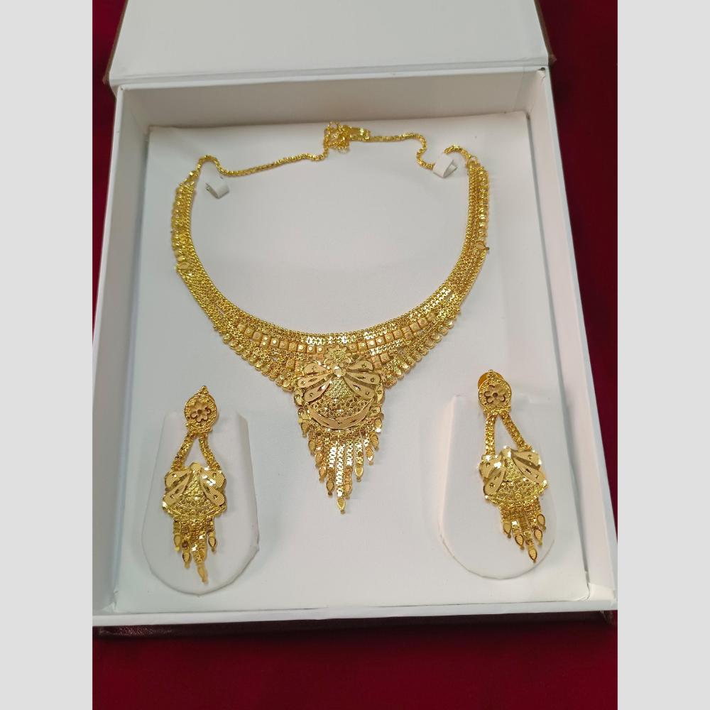 Pari Art Jewellery Designer Gold Plated Necklace Set