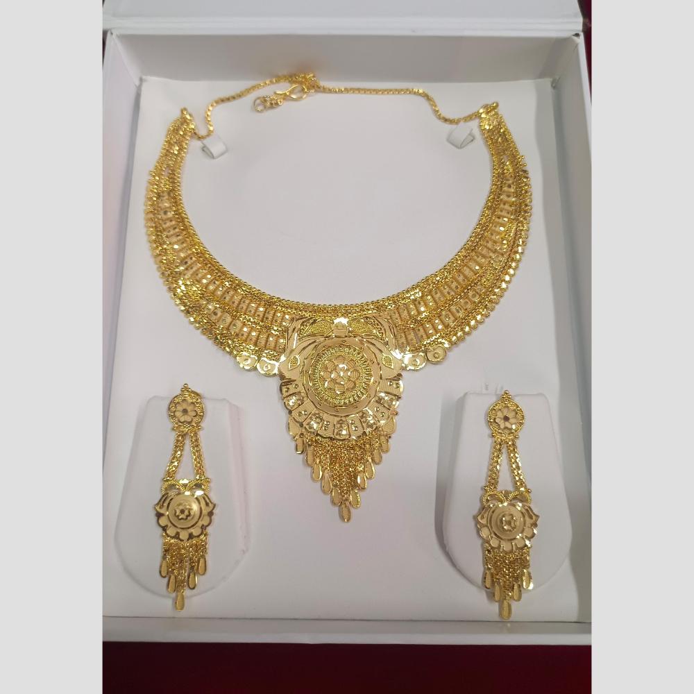 Pari Art Jewellery Designer Gold Plated Necklace Set