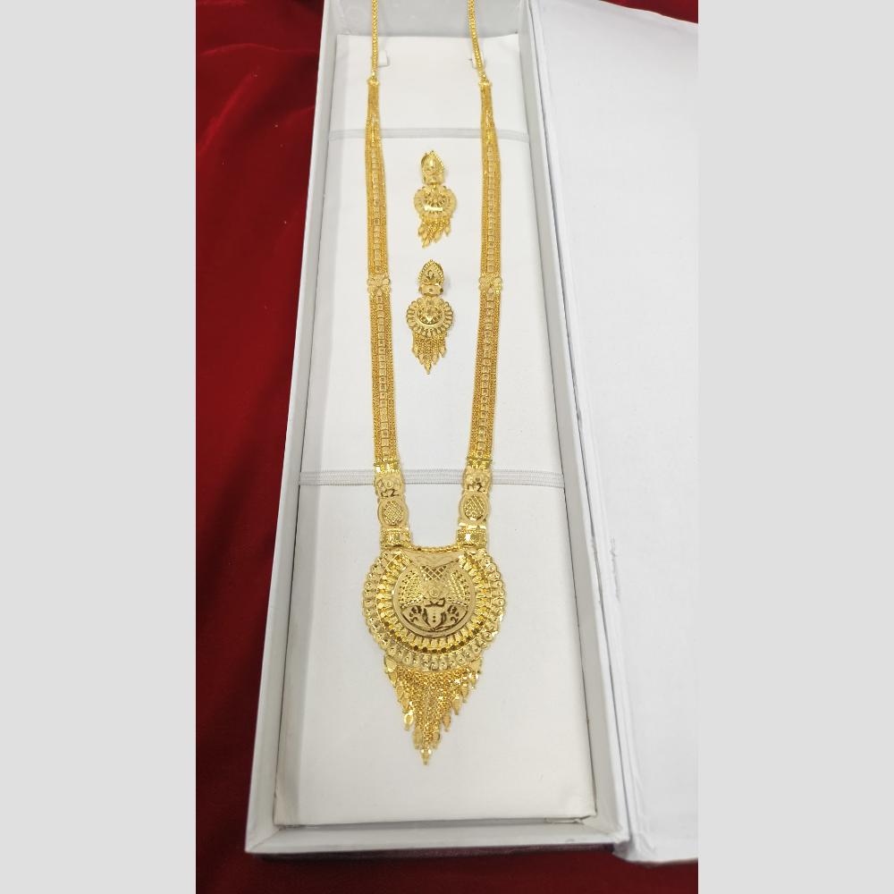 Pari Art Jewellery Designer Gold Plated Long Necklace Set