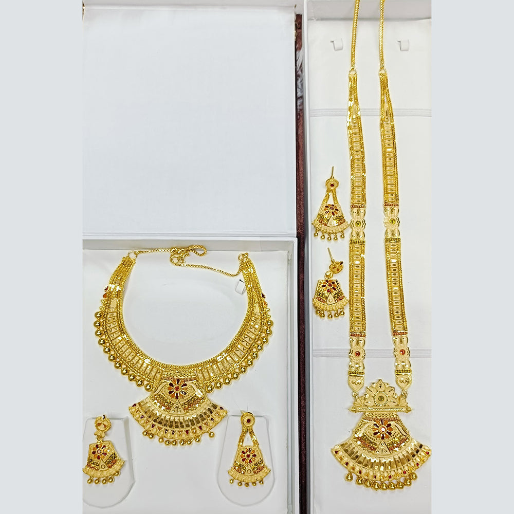 Pari Art Jewellery Forming Double Necklace Set