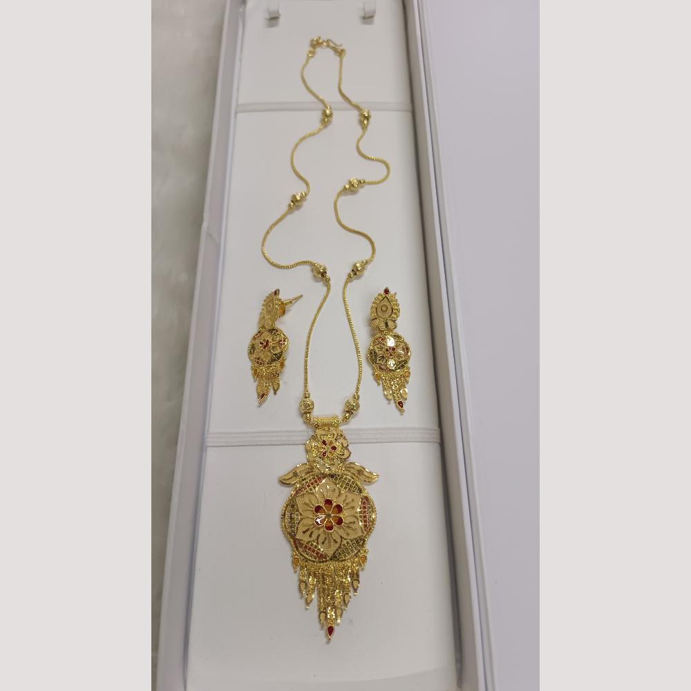 Pari Art Jewellery Antique Finish Traditional Necklace Set