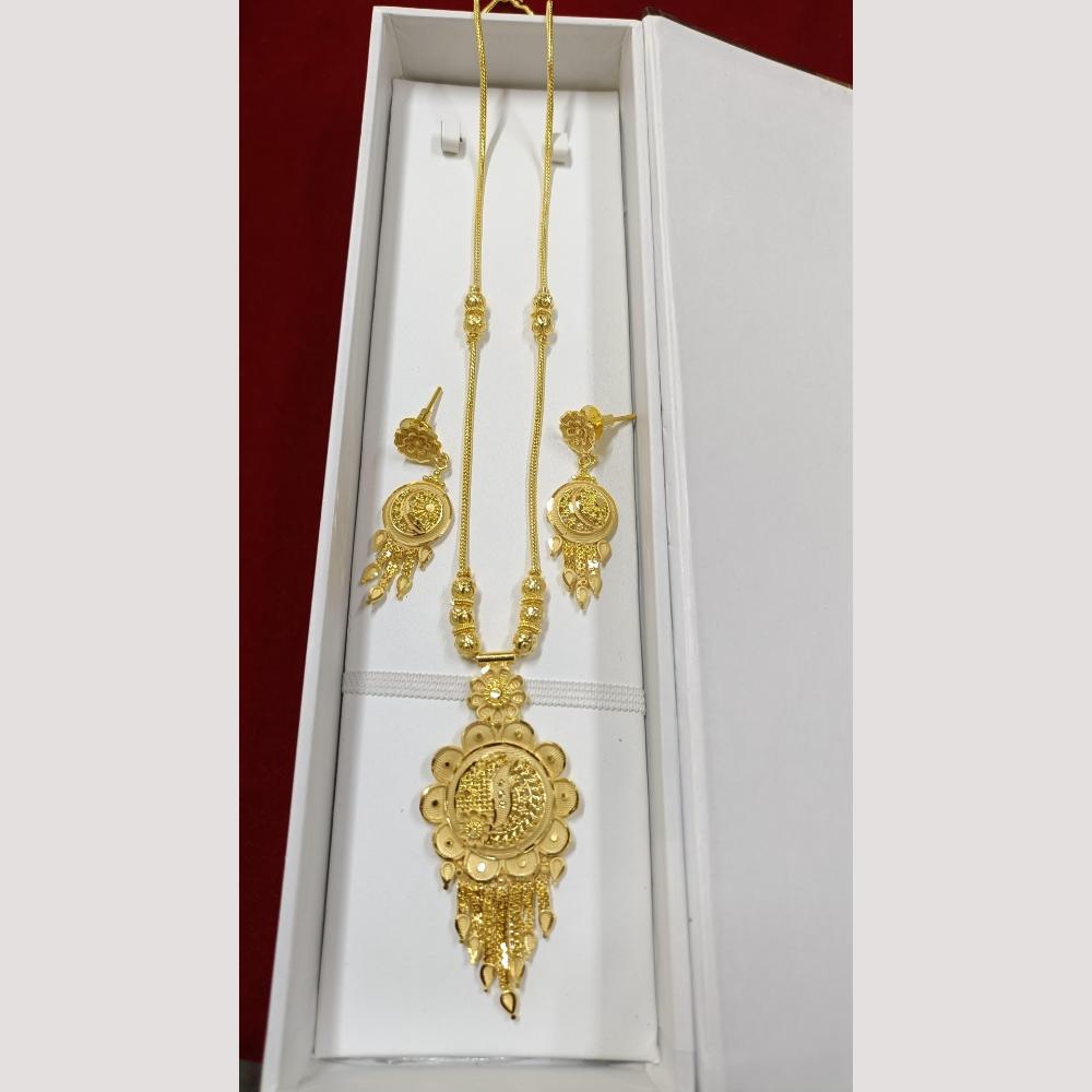 Pari Art Jewellery Antique Finish Traditional Necklace Set