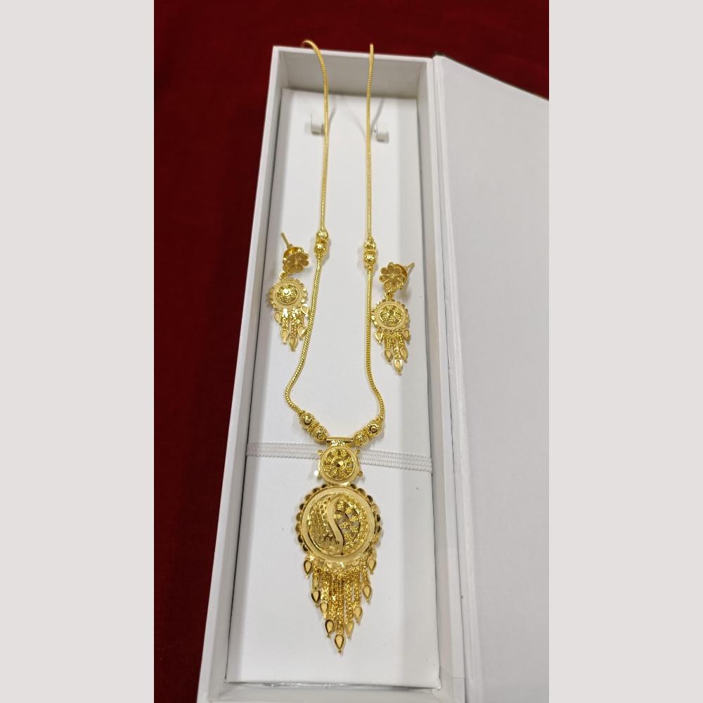 Pari Art Jewellery Antique Finish Traditional Necklace Set
