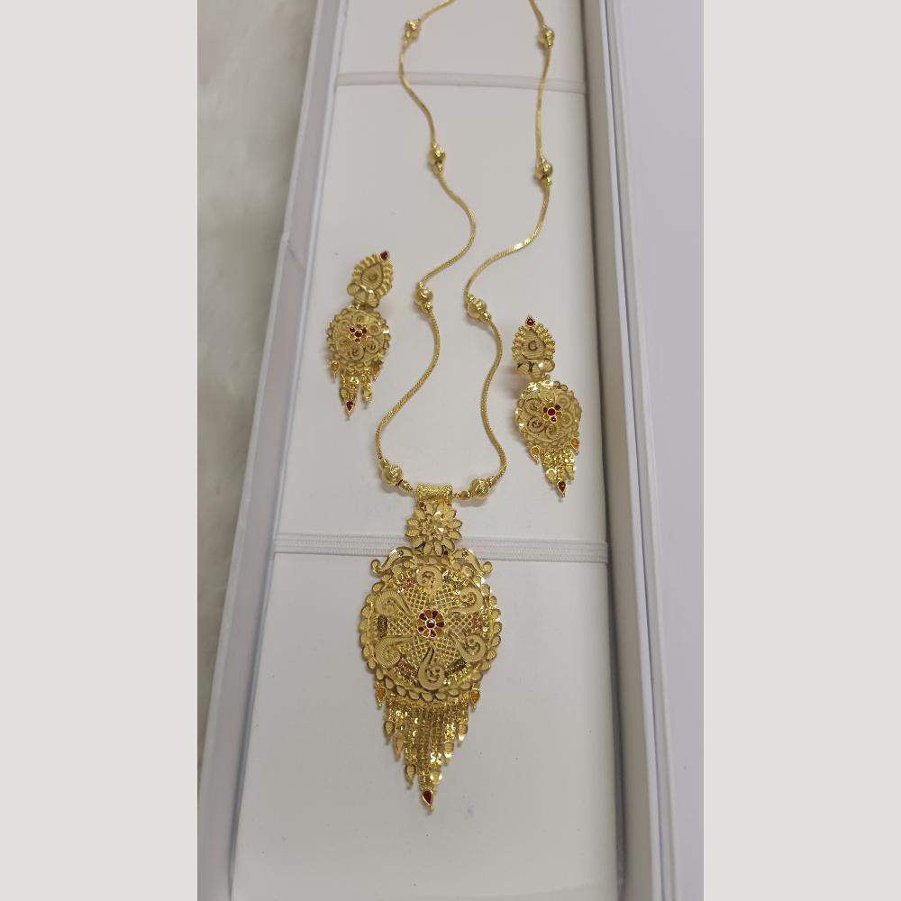 Pari Art Jewellery Antique Finish Traditional Necklace Set