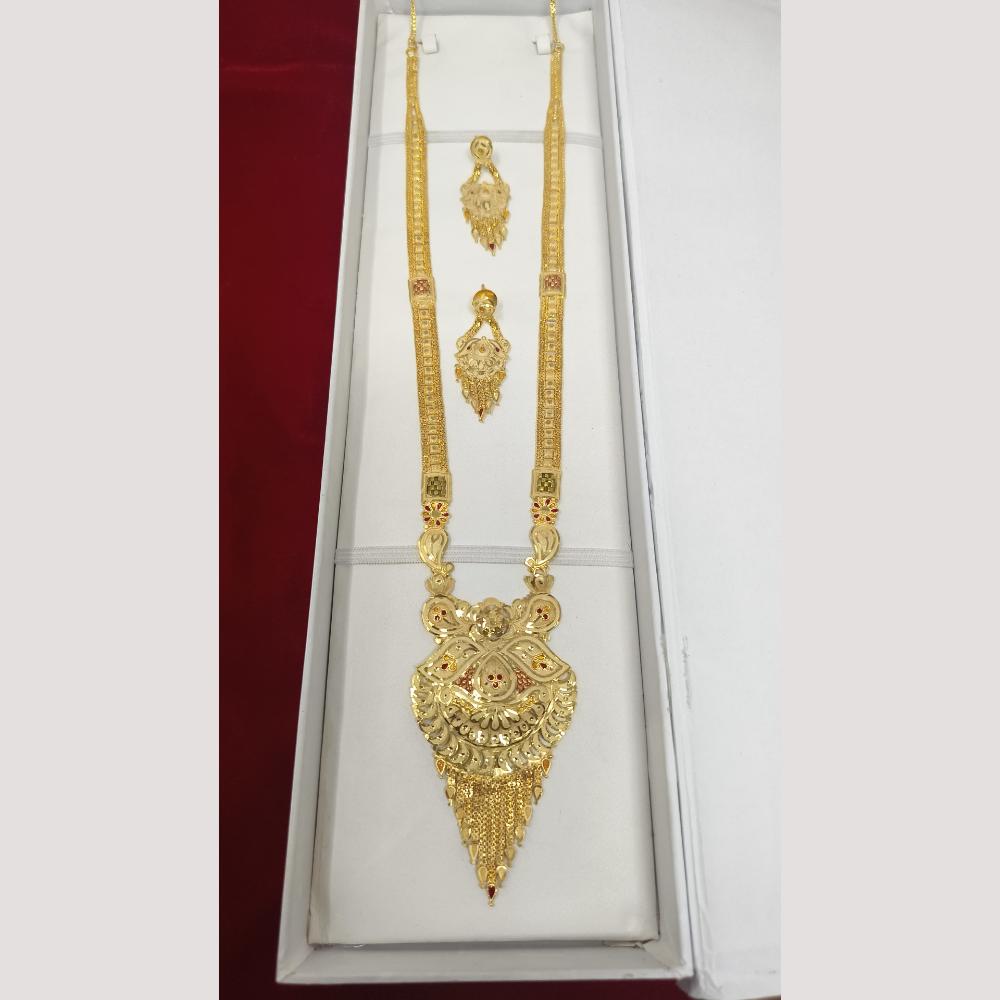 Pari Art Jewellery Antique Finish Traditional Necklace Set